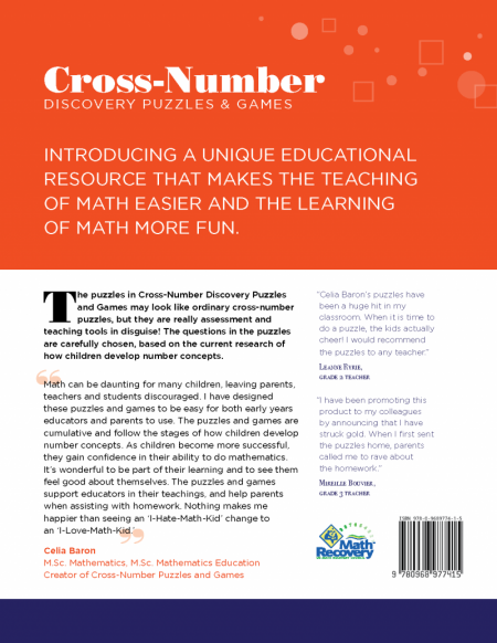 Cross Number Discovery Puzzles & Games: Level 1 (Book)