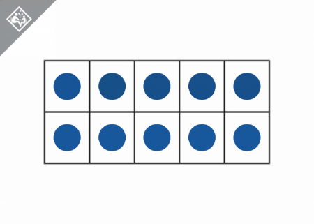 Individual Ten Frames & Numerals Card Deck