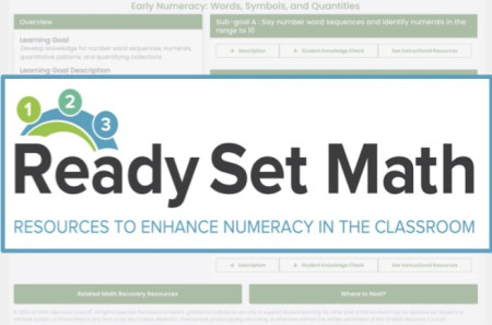 Early Numeracy: Words, Symbols, and Quantities Electronic (RSM1)