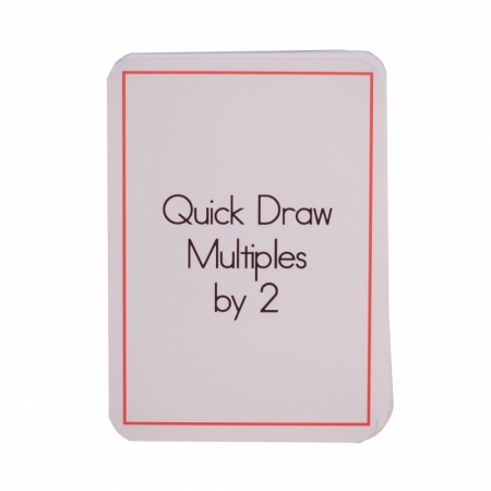 Quick Draw Multiples (by 2) Card Deck