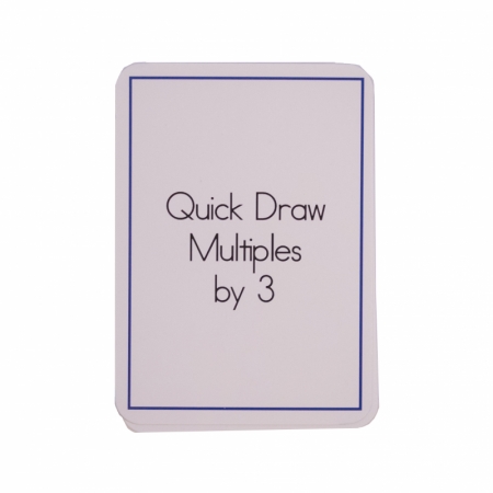 Quick Draw Multiples (by 3) Card Deck