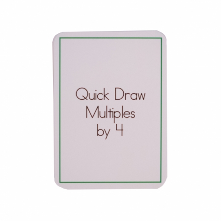 Quick Draw Multiples (by 4) Card Deck