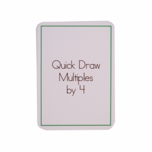 Quick Draw Multiples (by 4) Card Deck