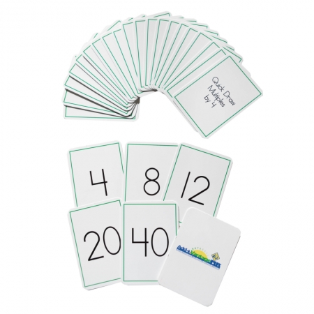 Quick Draw Multiples (by 4) Card Deck