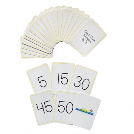 Quick Draw Multiples (by 5) Card Deck