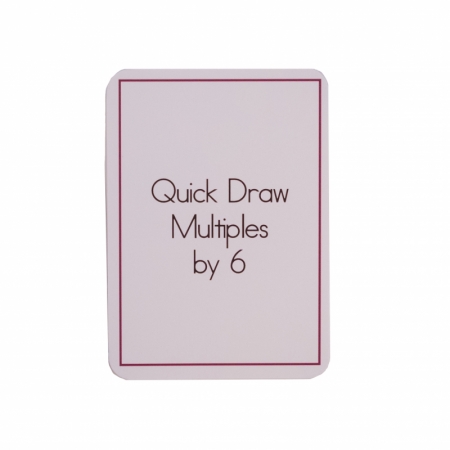 Quick Draw Multiples (by 6) Card Deck