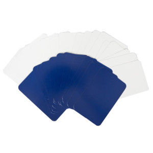 Cards, Blank Blue/White