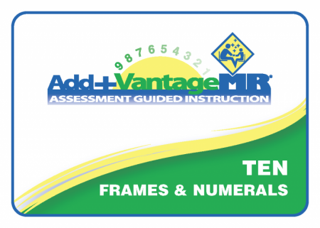 Individual Ten Frames & Numerals Card Deck