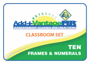 Classroom Set Ten Frames & Numerals Cards (5 Decks)