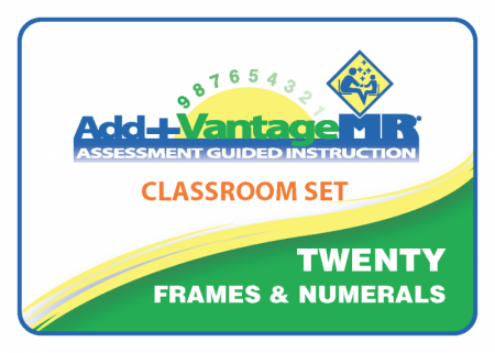 Classroom Set Twenty Frames & Numerals Cards (5 Decks)